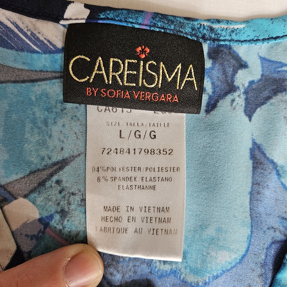 Careisma floral print scrub top
